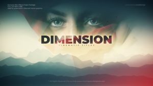 دانلود پروژه افترافکت نمایش عناوین سینمایی Dimension Cinematic title