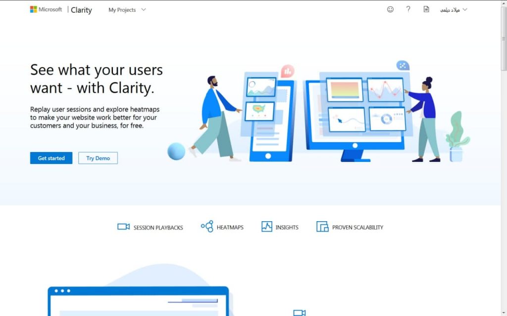 بررسی امکانات سرویس Microsoft Clarity