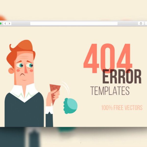 دانلود پکیج طرح لایه باز شگفت انگیز صفحه خطای 404