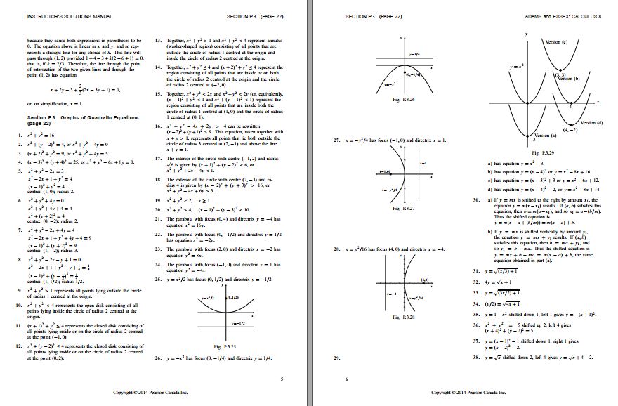 کتاب حل المسائل ریاضی آدامز ویراست 8 
