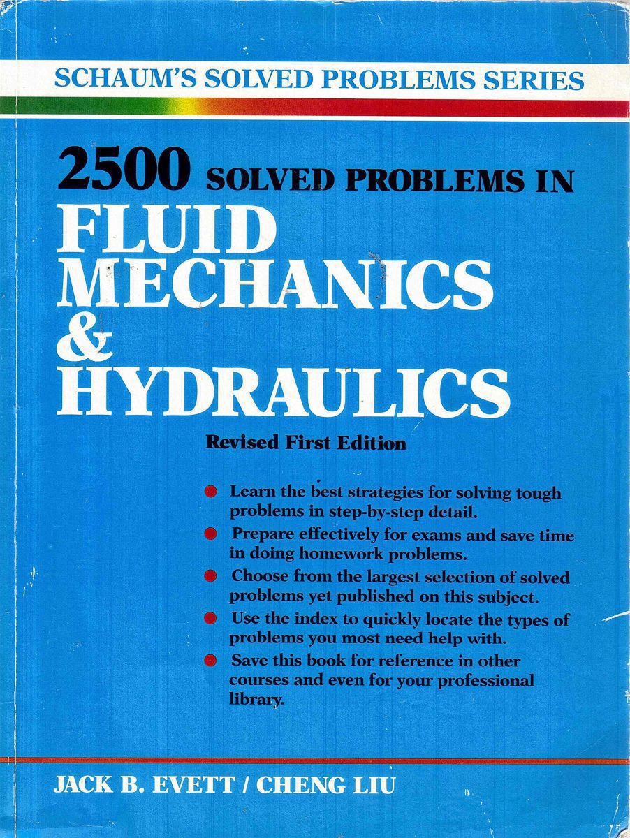 کتاب 2500 مساله حل شده مکانیک سیالات و هیدرولیک