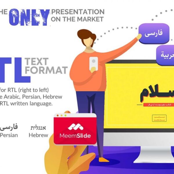 دانلود قالب آماده پاورپوینت سلام با پشتیبانی از زبان فارسی