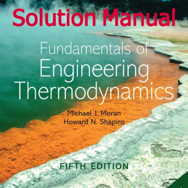 دانلود حل المسائل مبانی ترمودینامیک مهندسی موران-شاپیرو ویرایش 5